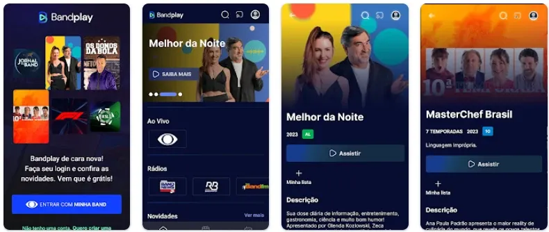 Assistir Band Tv ao Vivo no Celular e Online - Aplicativo BandPlay Tv