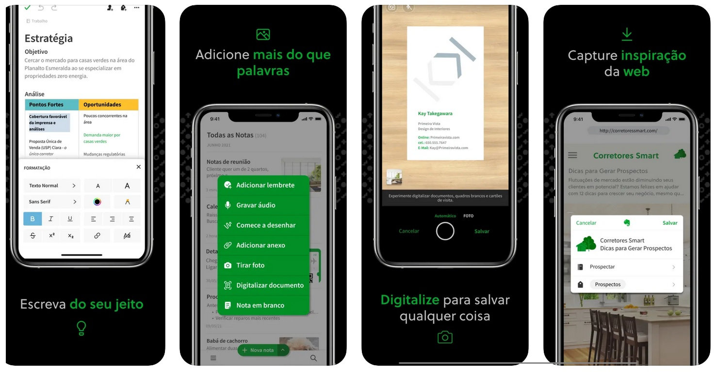 aplicativo de notas evernote